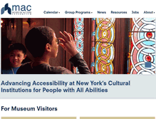 Tablet Screenshot of museumaccessconsortium.org